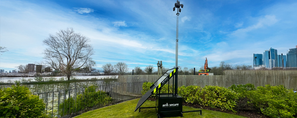 ARM Secure Solar CCTV Tower on a river bank