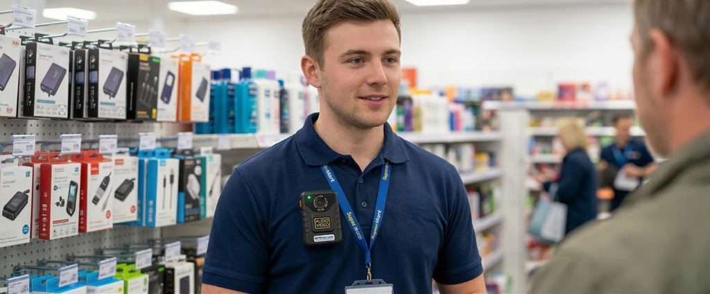 ARM Secure Body Cam being worn by retail staff