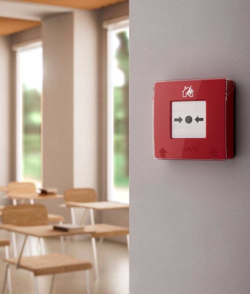 ajax en54 monitoring of fire alarm system from arm secure