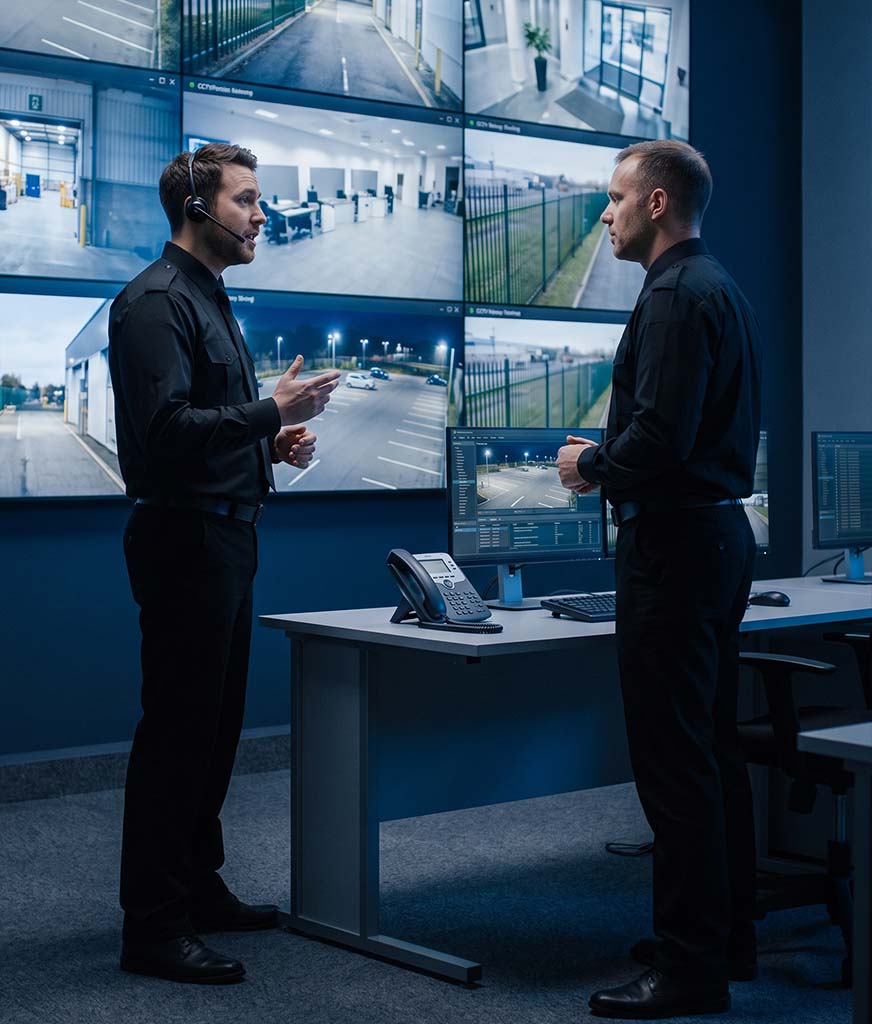 cctv monitoring staff arm secure